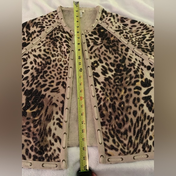 Chico's Animal Instinct Sandra Sweater Cardigan - Picture 10 of 13